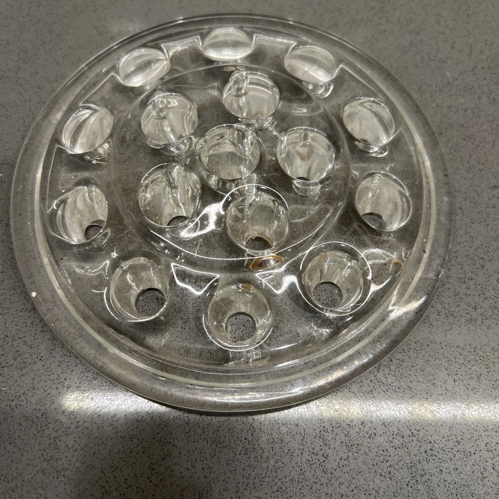 Large Crystal Frog Insertsp with 16 Holes for your Flower Arrangements